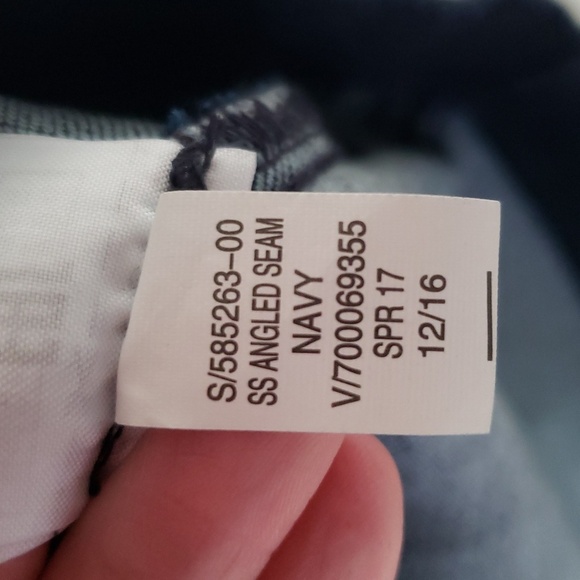 Banana Republic NWT Sheath Jean Dress 0 Blue Denim Dark Wash Short Sleeve Preppy - Picture 12 of 16